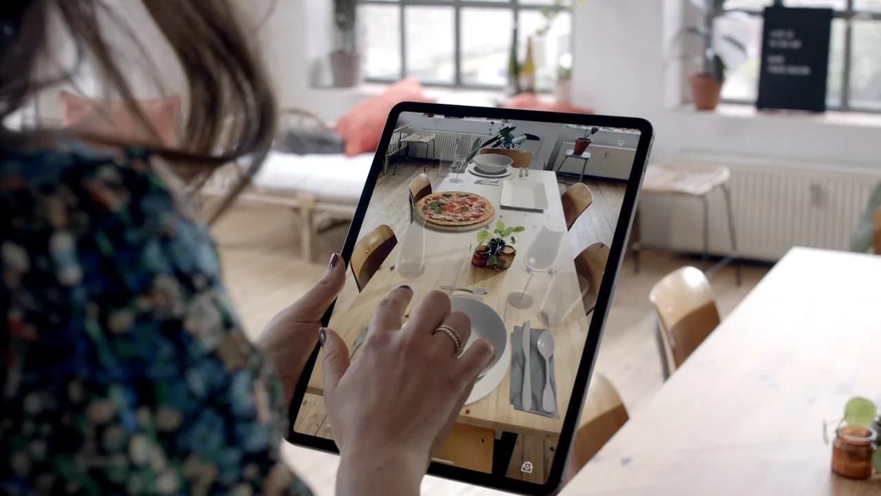 Spatial computing prototype for product visualization in e-commerce.
