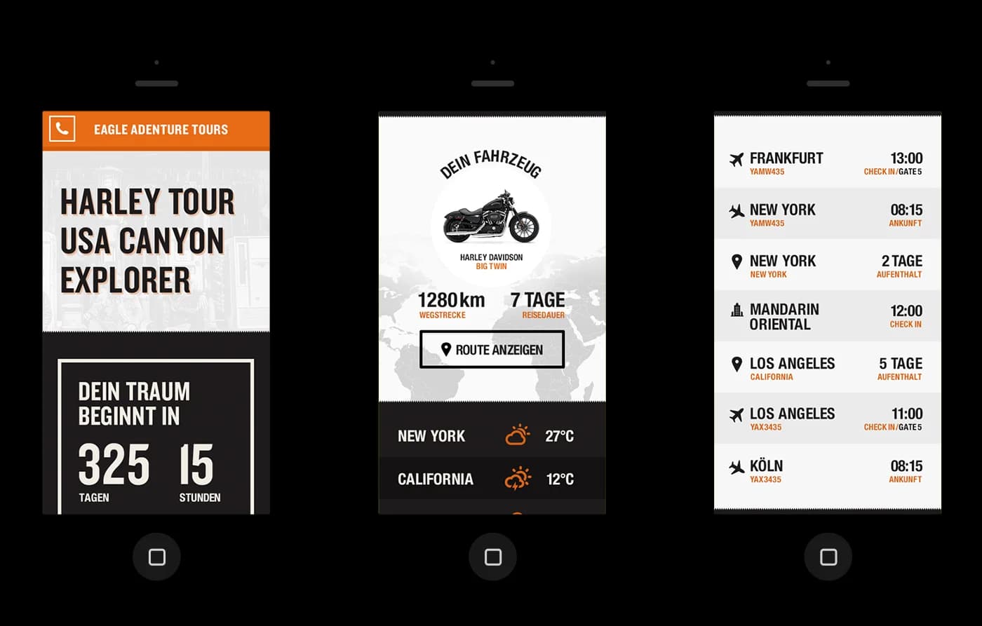 Motorradfahrer auf einer weiten US‑Highway bei Sonnenuntergang im Vintage‑Look (Platzhalter, 21:9).