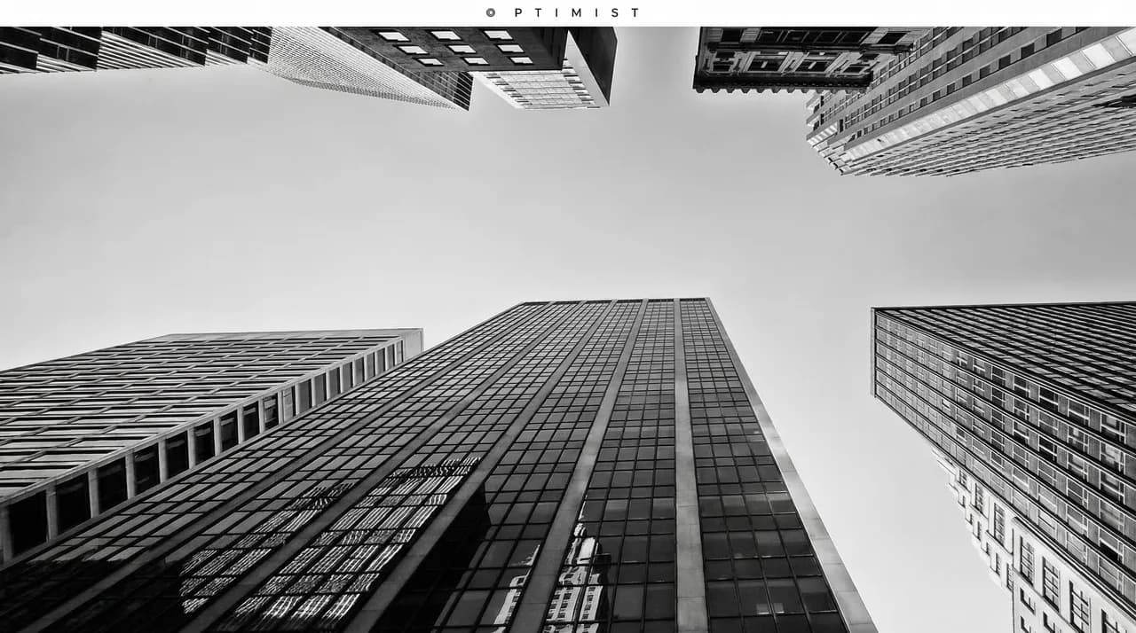 Responsive website with focus on visual content for OPTIMIST.