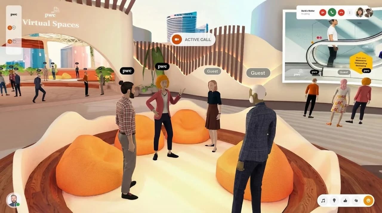 Business metaverse solution for collaborative work internally and with clients.