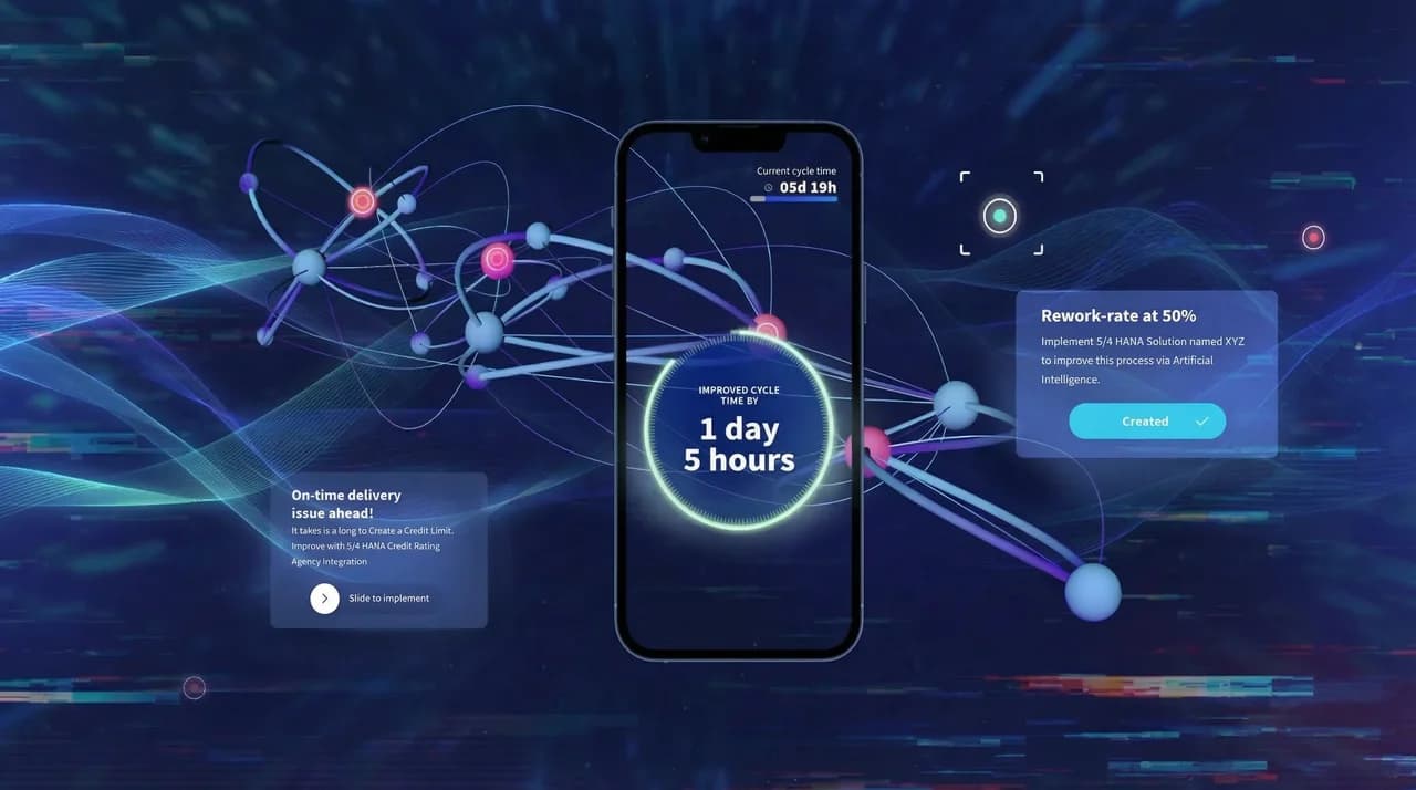 Hybrid software showcase in augmented reality for SAP Sapphire.