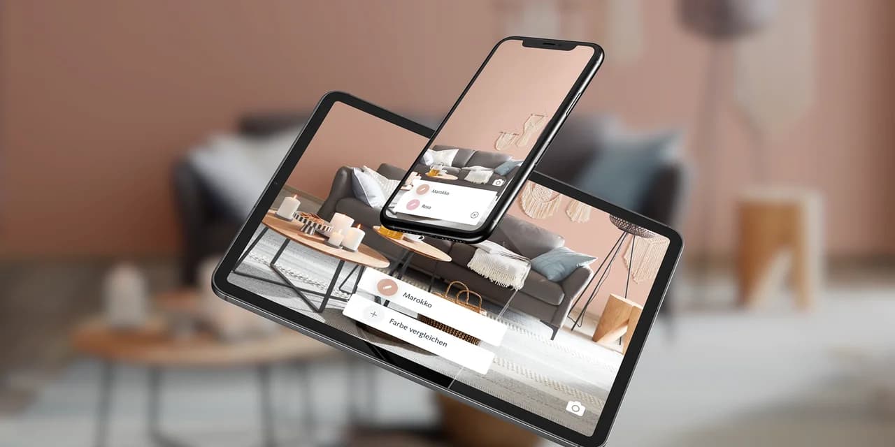 AR app for visualizing wall colors in your own home.