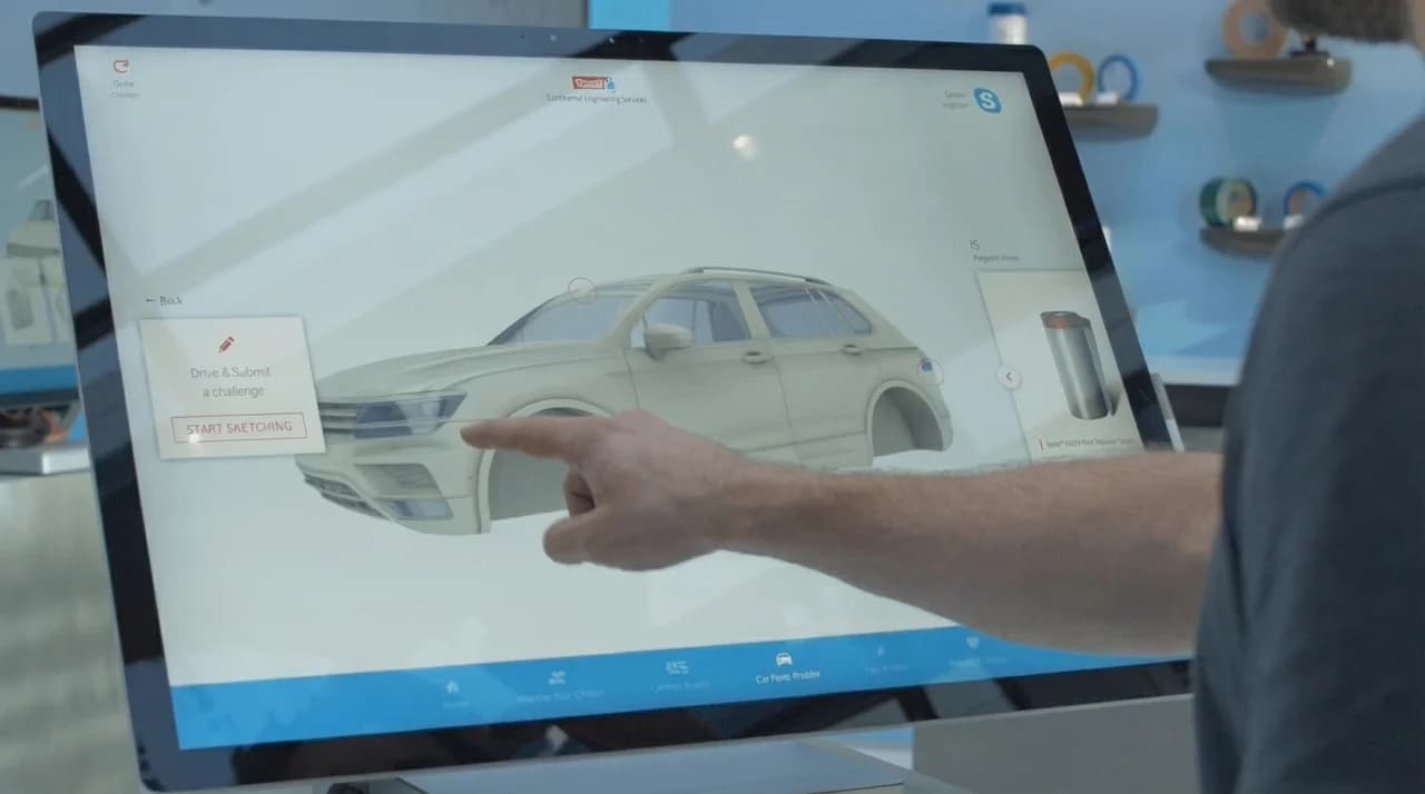 Tool for developing adhesive tape solutions for the automotive industry.