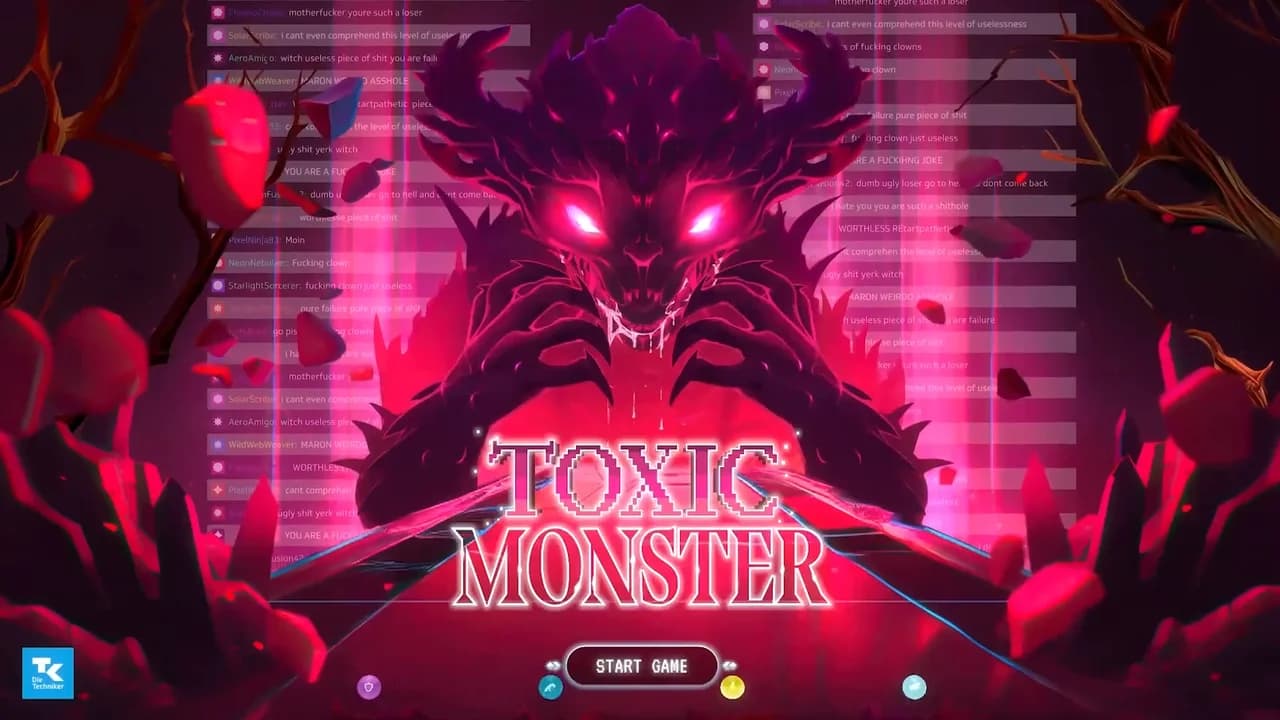 Interactive game against hate speech for the Gamescom trade fair booth.