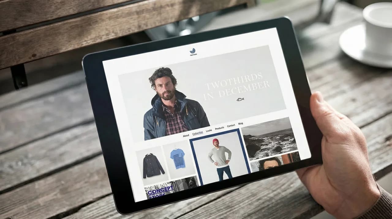 Flexible, responsive web presence with room for brand and products.