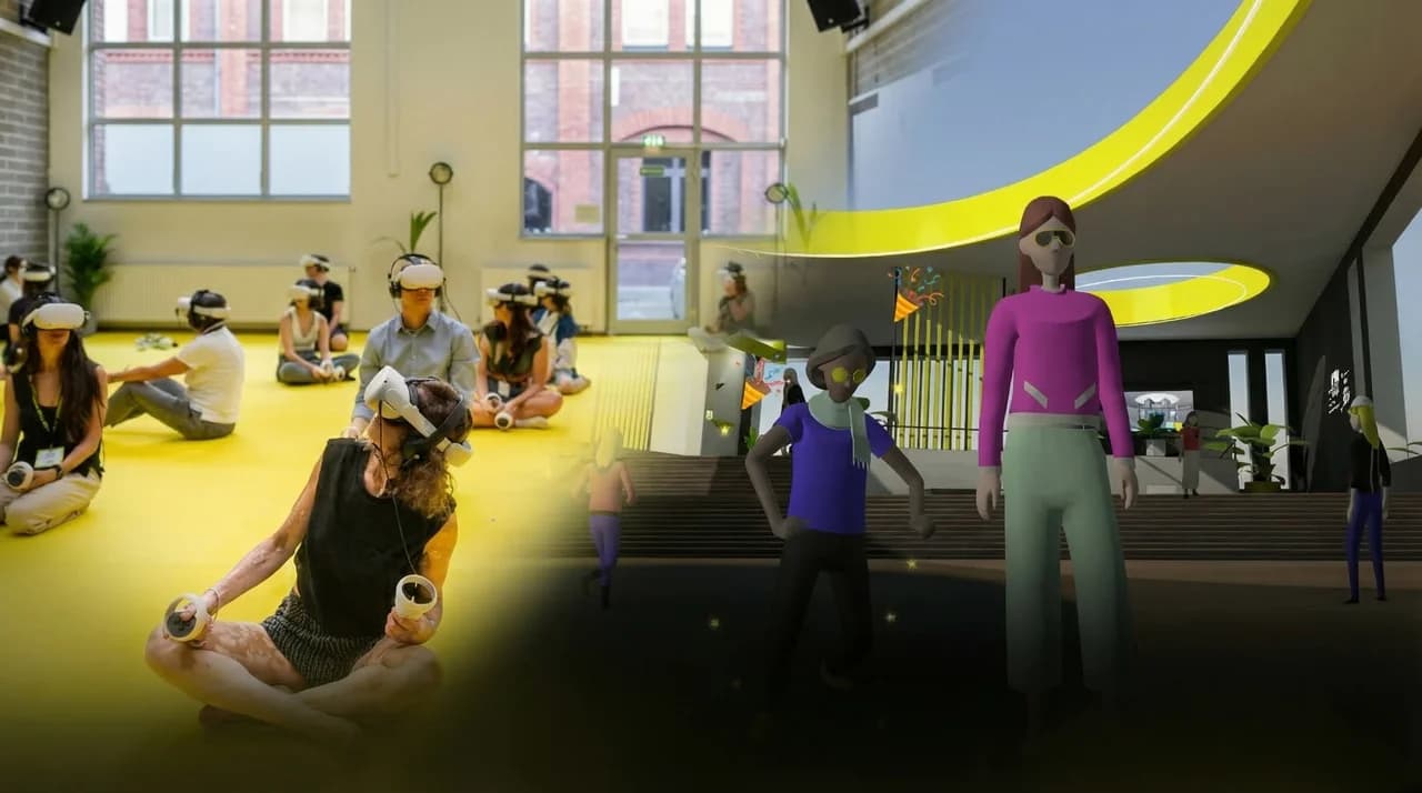 Web-based virtual event space for the international dance fair.