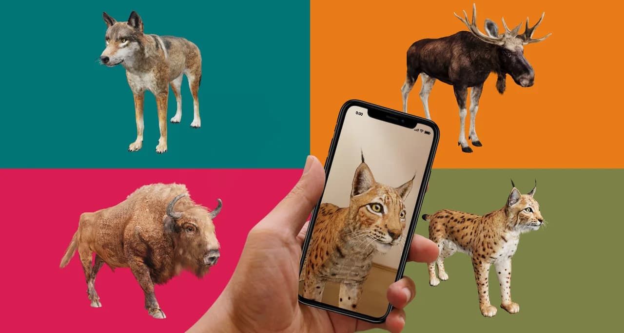 WebAR application raising awareness for endangered wildlife in Germany.