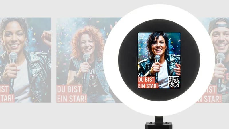 Ein KI-Fotosystem, das auf Events für Unterhaltung und Reichweite sorgt.