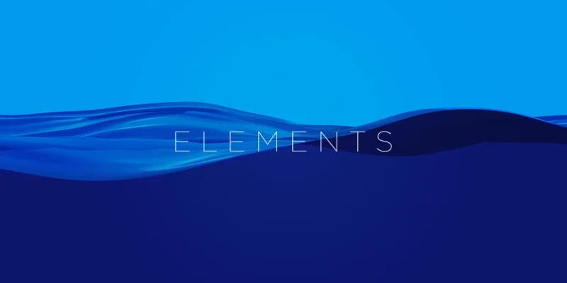 Large-scale installation with the four elements as interactive projection.