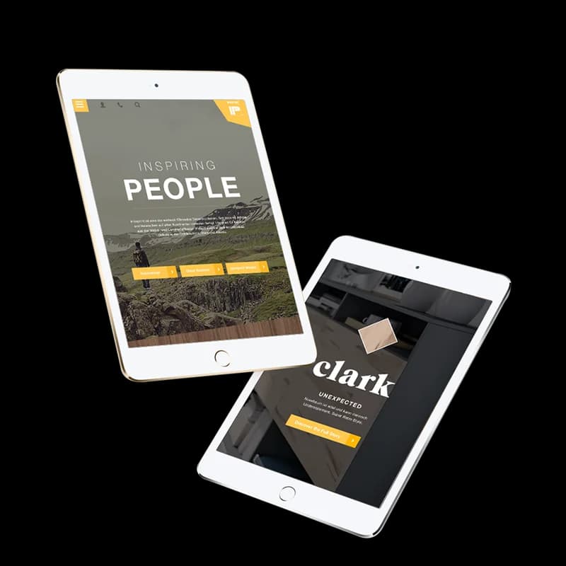 Placeholder: Sales team uses tablet with Moving-Surface in customer conversation.