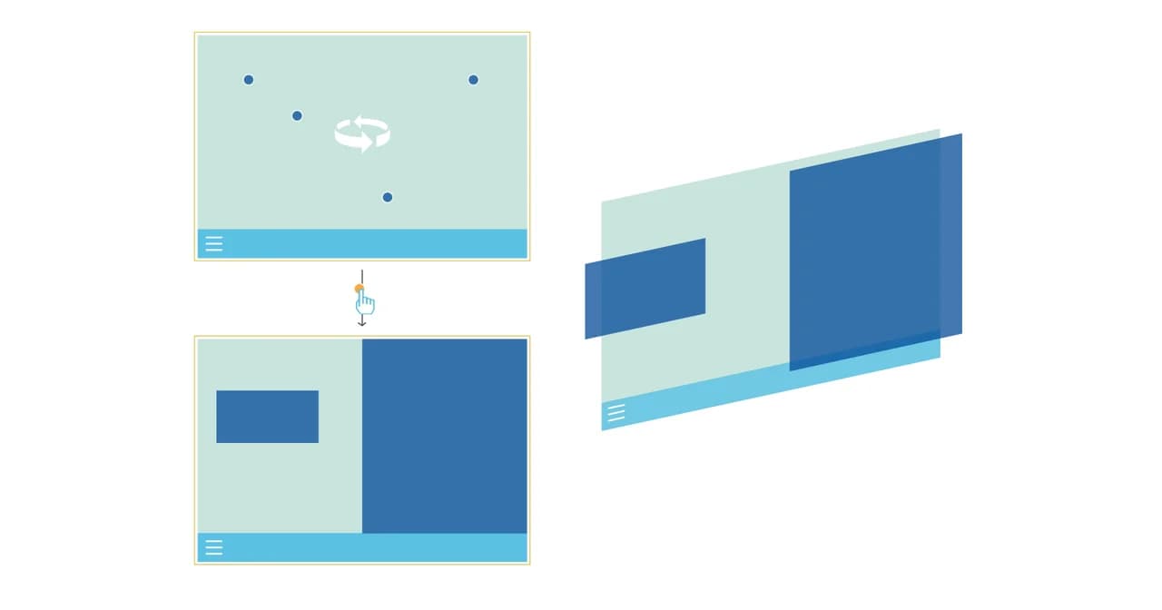 Placeholder: Close-up of UI micro-animations, soft shapes, and elegant lines of the new design.