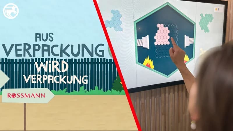 Interactive game installation about circular economy for IdeenExpo 2024.